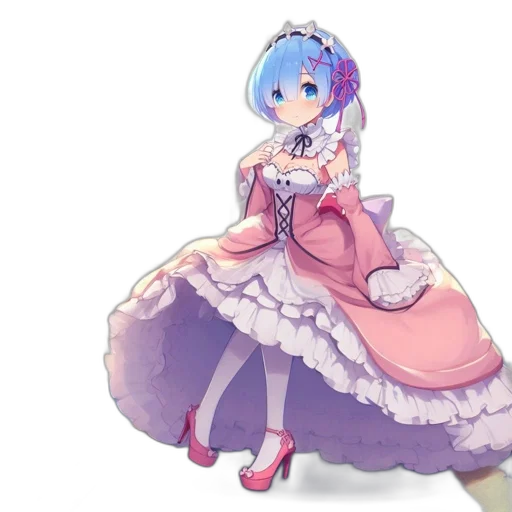 dress, robot, crown, flower transparent PNG cut-out