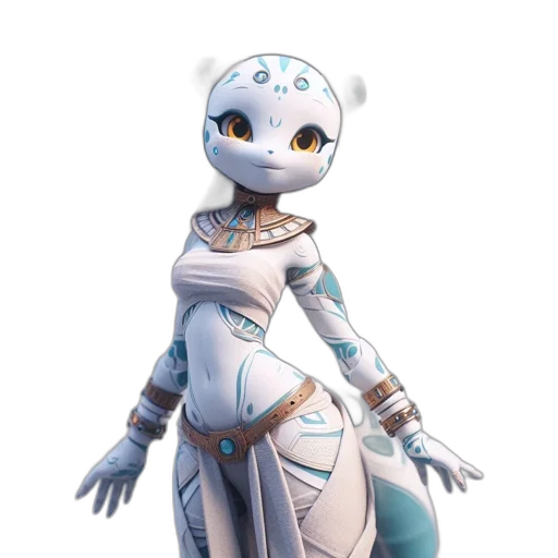 robot, mask, staff, creature transparent PNG cut-out
