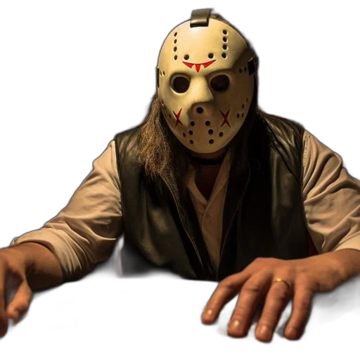 mask, face, jacket, concept art transparent PNG cut-out