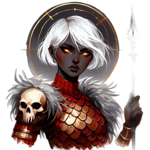 fantasy art, concept art, pixel art, comic book art transparent PNG cut-out
