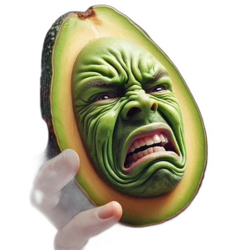food, mask, face, creature transparent PNG cut-out