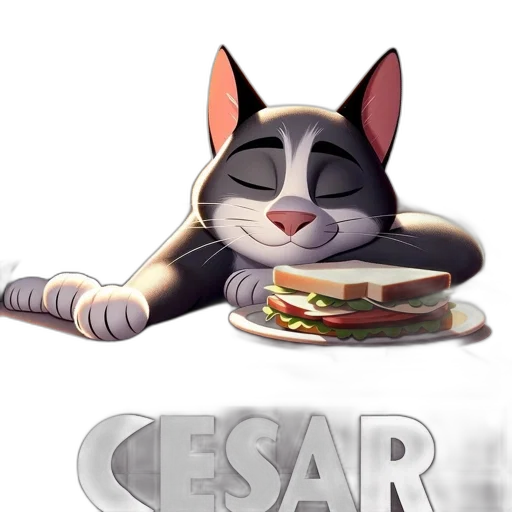 food, concept art, cartoon, 3d render transparent PNG cut-out