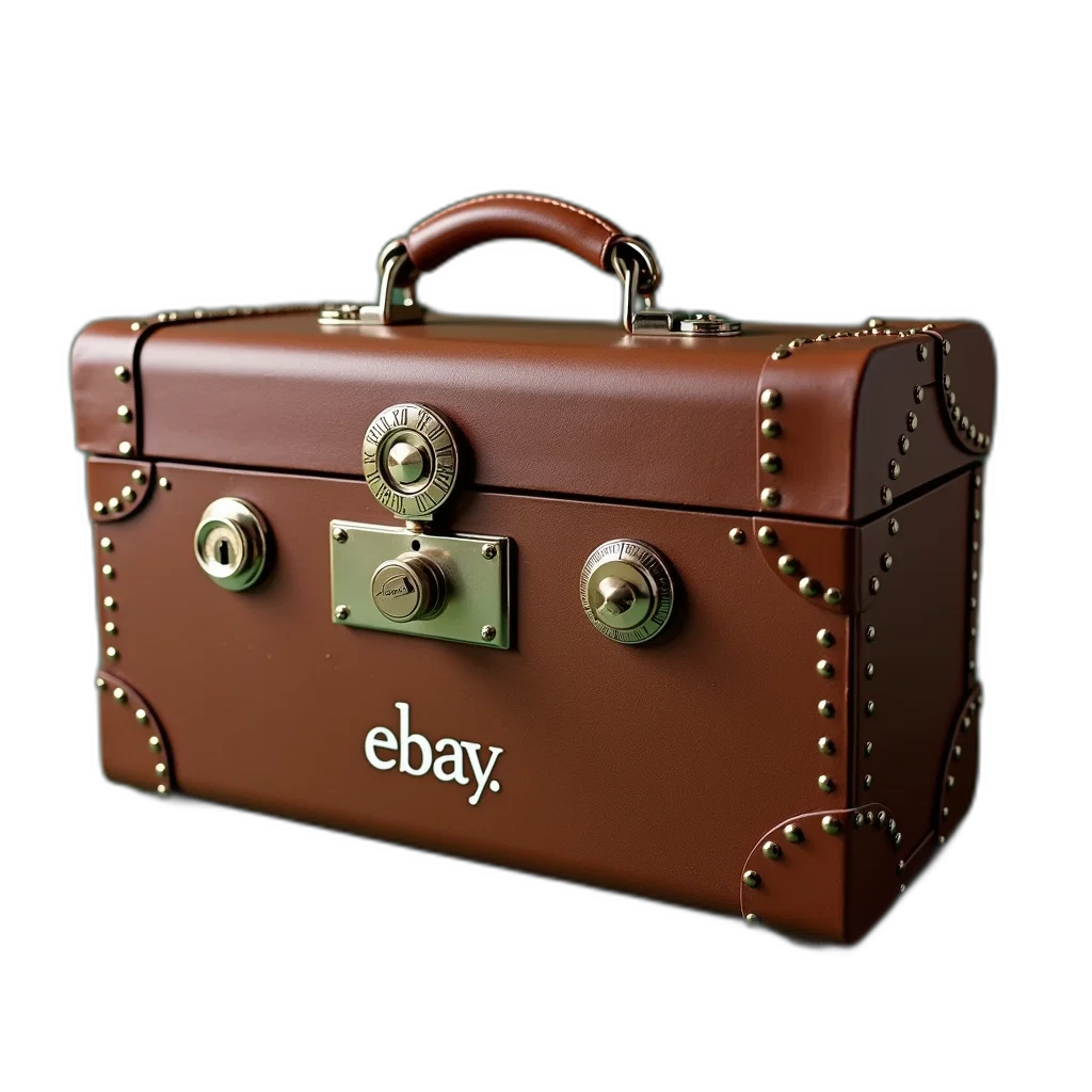 3d render, photorealistic, vintage-style, suitcase transparent PNG cut-out