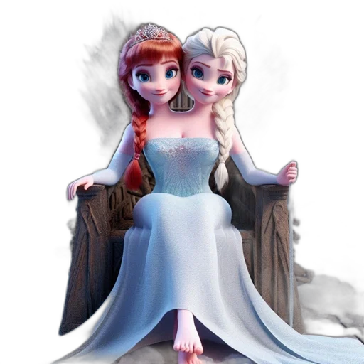 dress, crown, 3d render, fantasy art transparent PNG cut-out