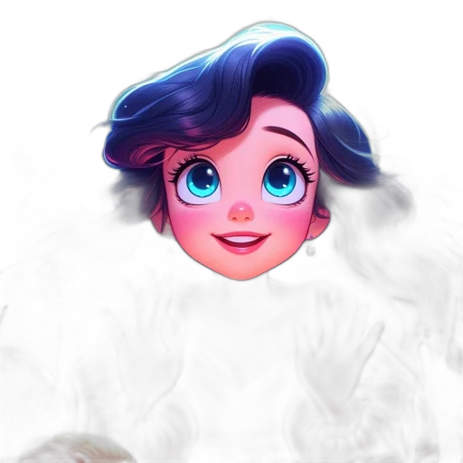 face, crown, dress, hair transparent PNG cut-out