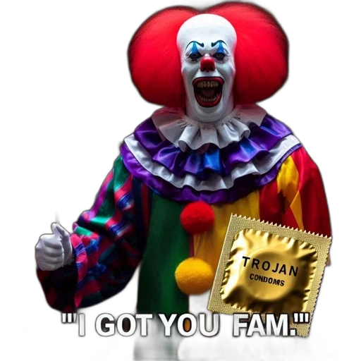 food, animal, menacing, clown transparent PNG cut-out