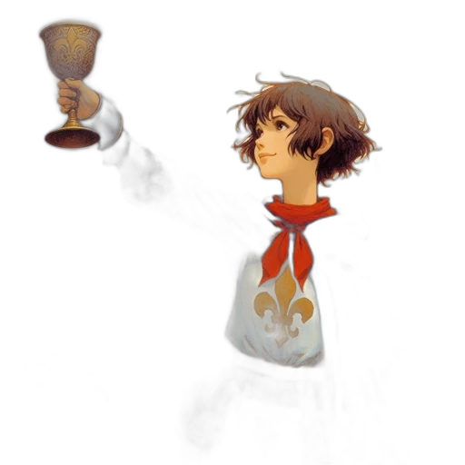 staff, bottle, food, robot transparent PNG cut-out