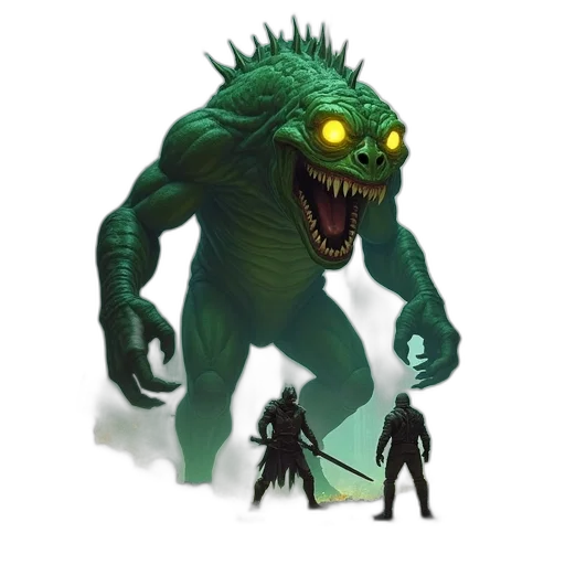 creature, staff, animal, dragon transparent PNG cut-out