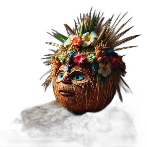 mask, crown, creature, face transparent PNG cut-out