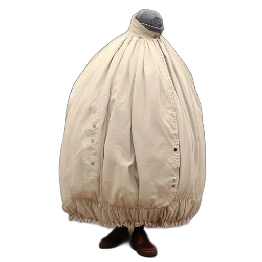 jacket, dress, hat, mask transparent PNG cut-out