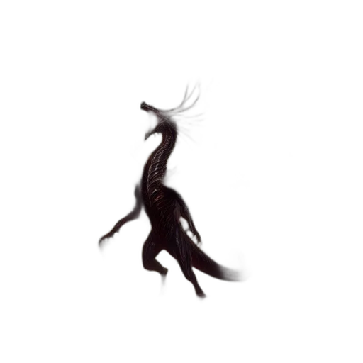 dragon, creature, animal, hair transparent PNG cut-out