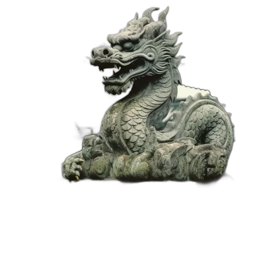 dragon, staff, creature, 3d render transparent PNG cut-out