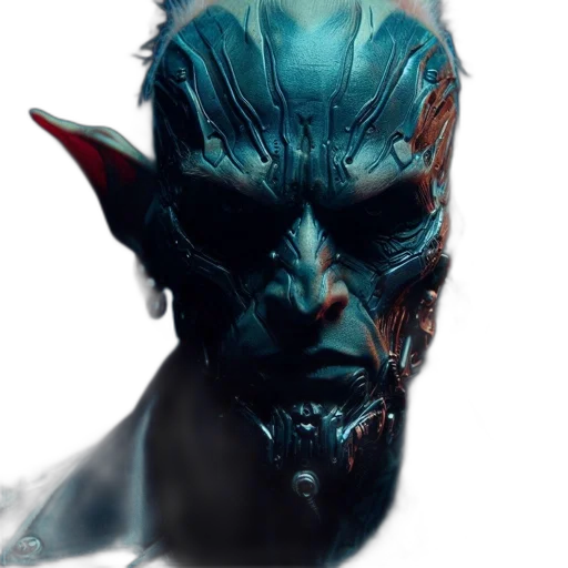 mask, face, creature, staff transparent PNG cut-out