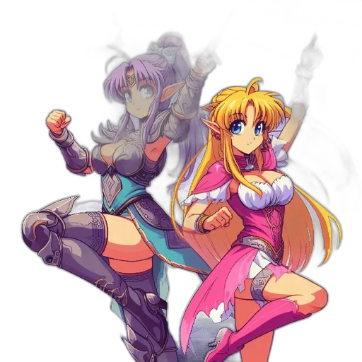 anime, pixel art, concept art, fantasy art transparent PNG cut-out