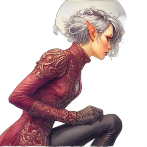 jacket, crown, face, staff transparent PNG cut-out
