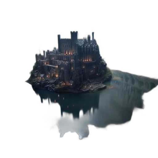 crown, building, dragon, weapon transparent PNG cut-out