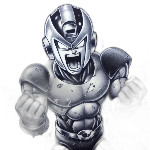 robot, mask, comic book art, photorealistic transparent PNG cut-out
