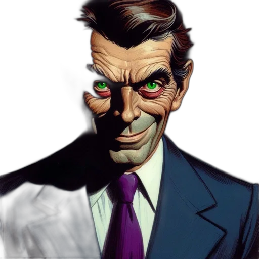 face, mask, staff, comic book art transparent PNG cut-out