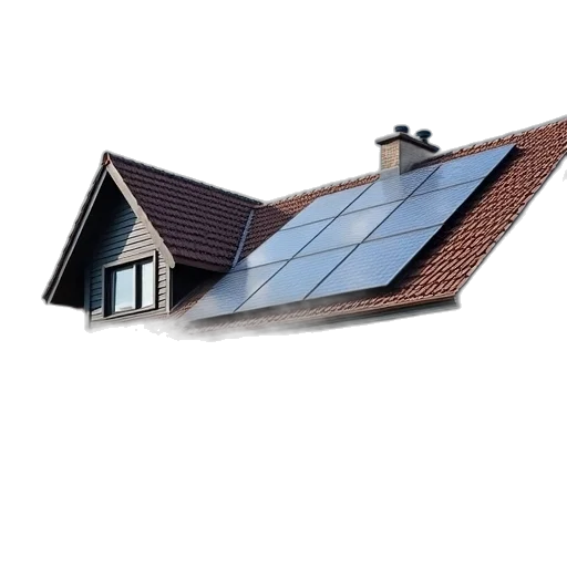 building, 3d render, photorealistic, solar transparent PNG cut-out