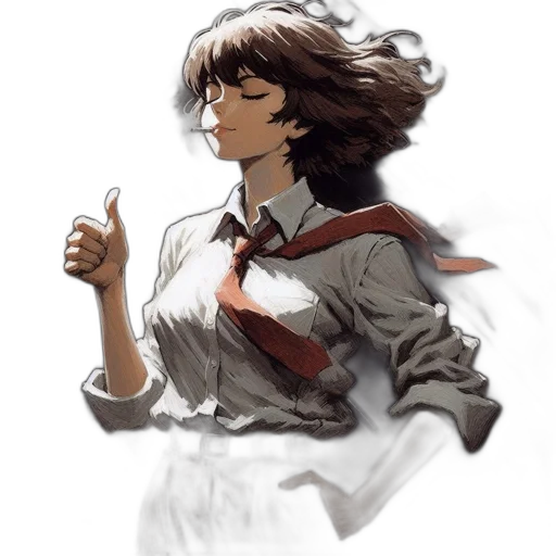 staff, jacket, weapon, face transparent PNG cut-out