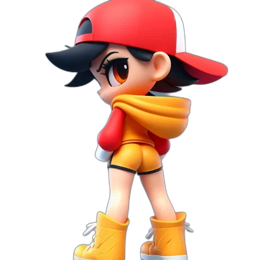 hat, staff, weapon, 3d render transparent PNG cut-out