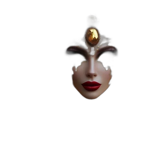 crown, jewelry, mask, face transparent PNG cut-out