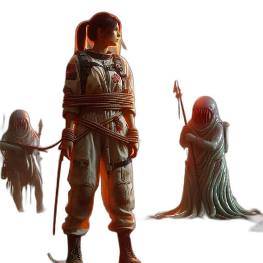 creature, staff, concept art, fantasy art transparent PNG cut-out