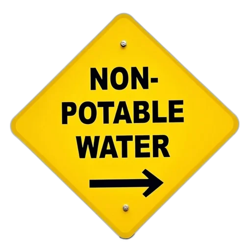 underwater, yellow, sign, black transparent PNG cut-out