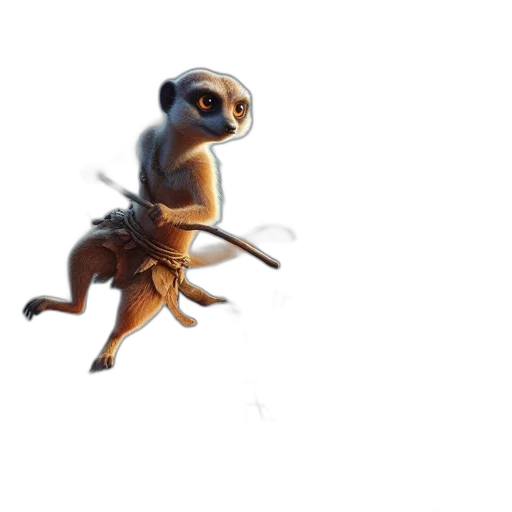 creature, animal, staff, dragon transparent PNG cut-out
