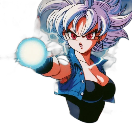 staff, jacket, weapon, hair transparent PNG cut-out