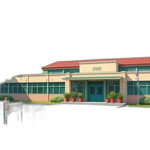 building, staff, weapon, 3d render transparent PNG cut-out