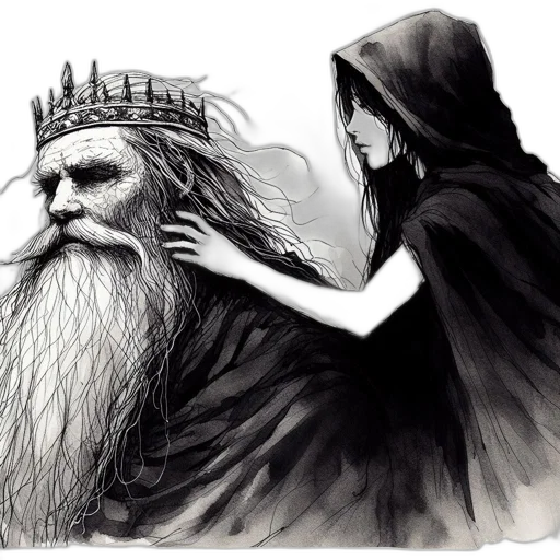 crown, fantasy art, concept art, pencil sketch transparent PNG cut-out