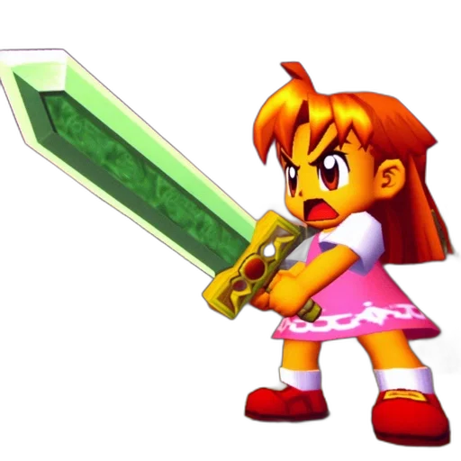 weapon, staff, sword, pixel art transparent PNG cut-out