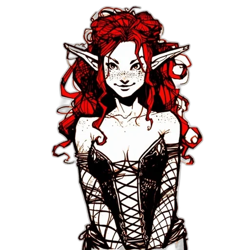 dress, comic book art, fantasy art, concept art transparent PNG cut-out