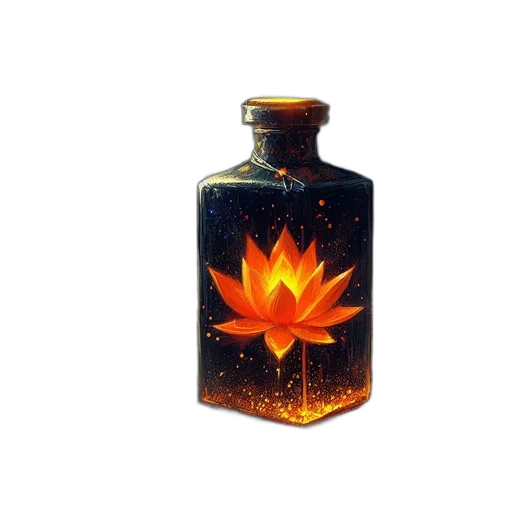 bottle, crown, flower, weapon transparent PNG cut-out