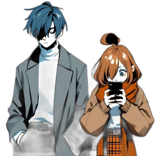 staff, jacket, weapon, anime transparent PNG cut-out