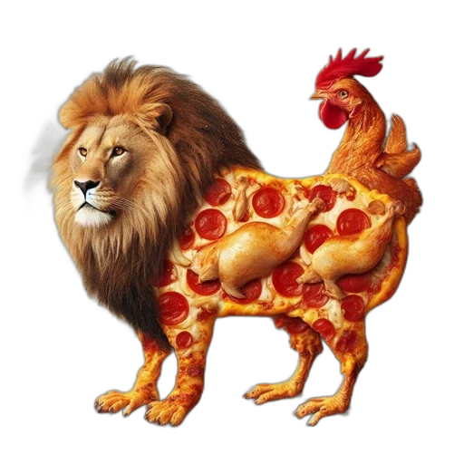 animal, food, dragon, crown transparent PNG cut-out
