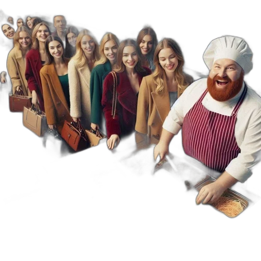 staff, food, concept art, 3d render transparent PNG cut-out