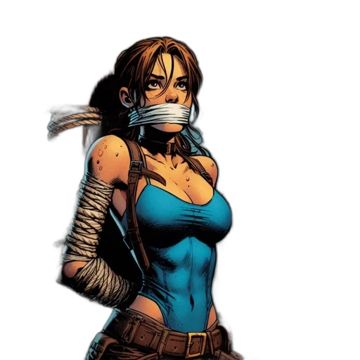 comic book art, concept art, cyberpunk, cartoon transparent PNG cut-out