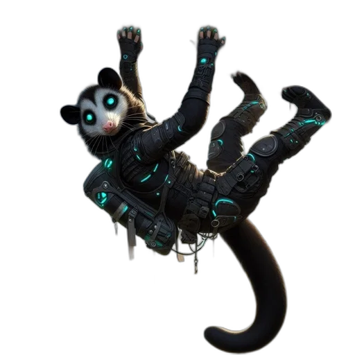 creature, animal, robot, staff transparent PNG cut-out