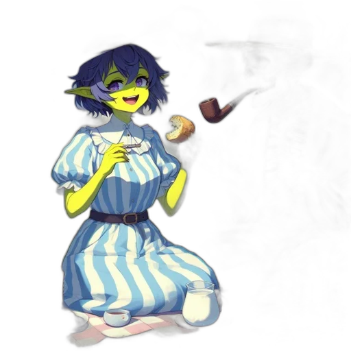 staff, mask, dress, creature transparent PNG cut-out