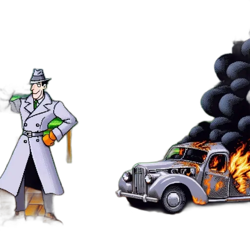 concept art, comic book art, cartoon, pixel art transparent PNG cut-out