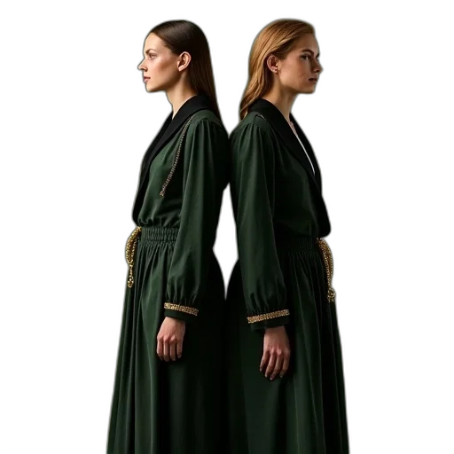 dress, jacket, staff, concept art transparent PNG cut-out