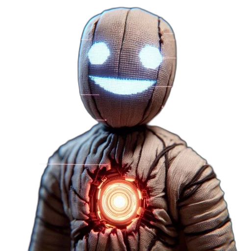 robot, jacket, mask, creature transparent PNG cut-out