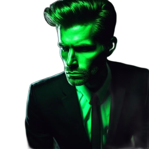 face, jacket, mask, staff transparent PNG cut-out