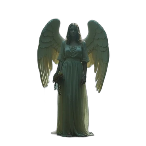 dress, staff, 3d render, concept art transparent PNG cut-out