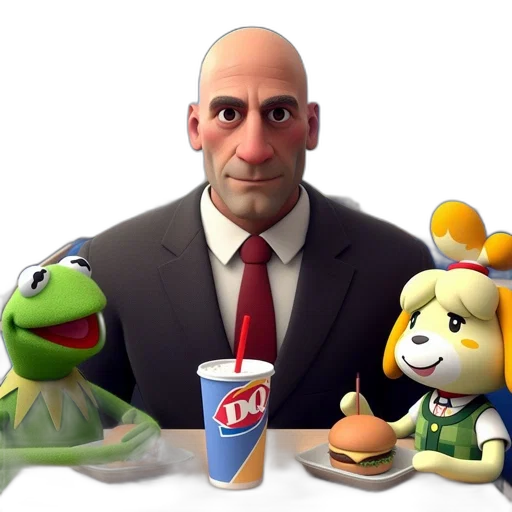 food, concept art, 3d render, cartoon transparent PNG cut-out