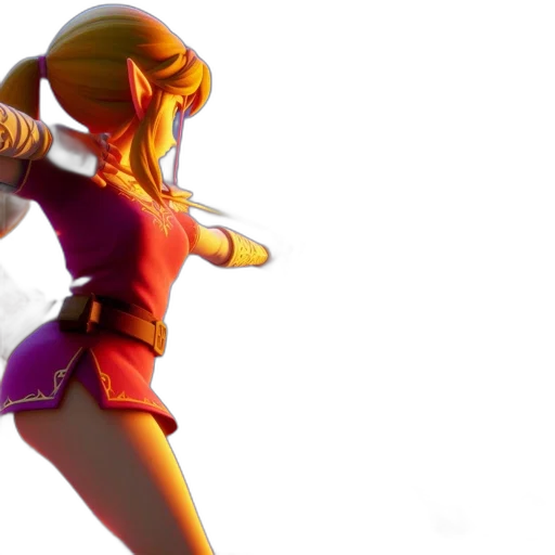 concept art, 3d render, fantasy art, golden transparent PNG cut-out
