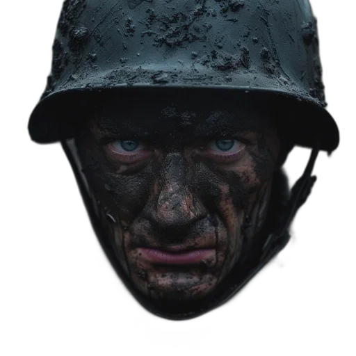 face, mask, hat, weapon transparent PNG cut-out