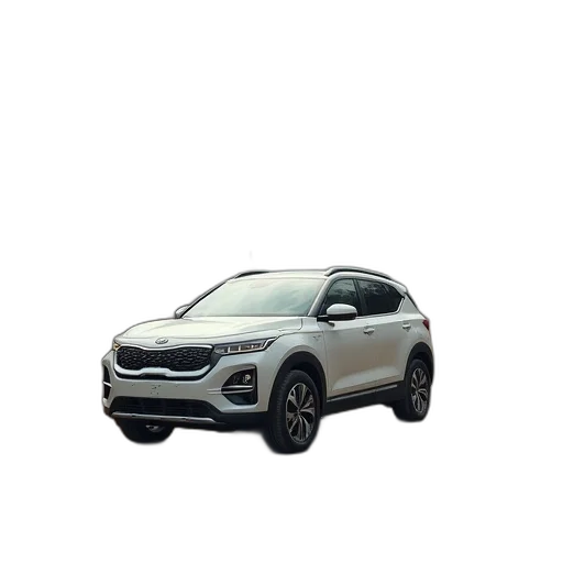 car, white, kia, pic transparent PNG cut-out